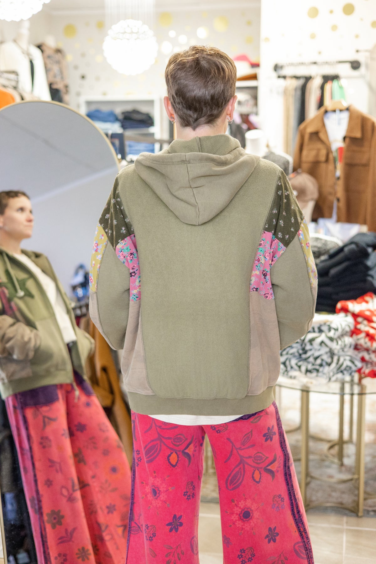 Piper Patchwork Star Zip-Up Hoodie