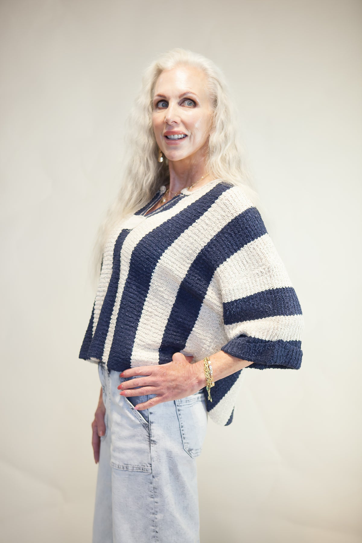 Free Spirit Vertical Stripe Sweater