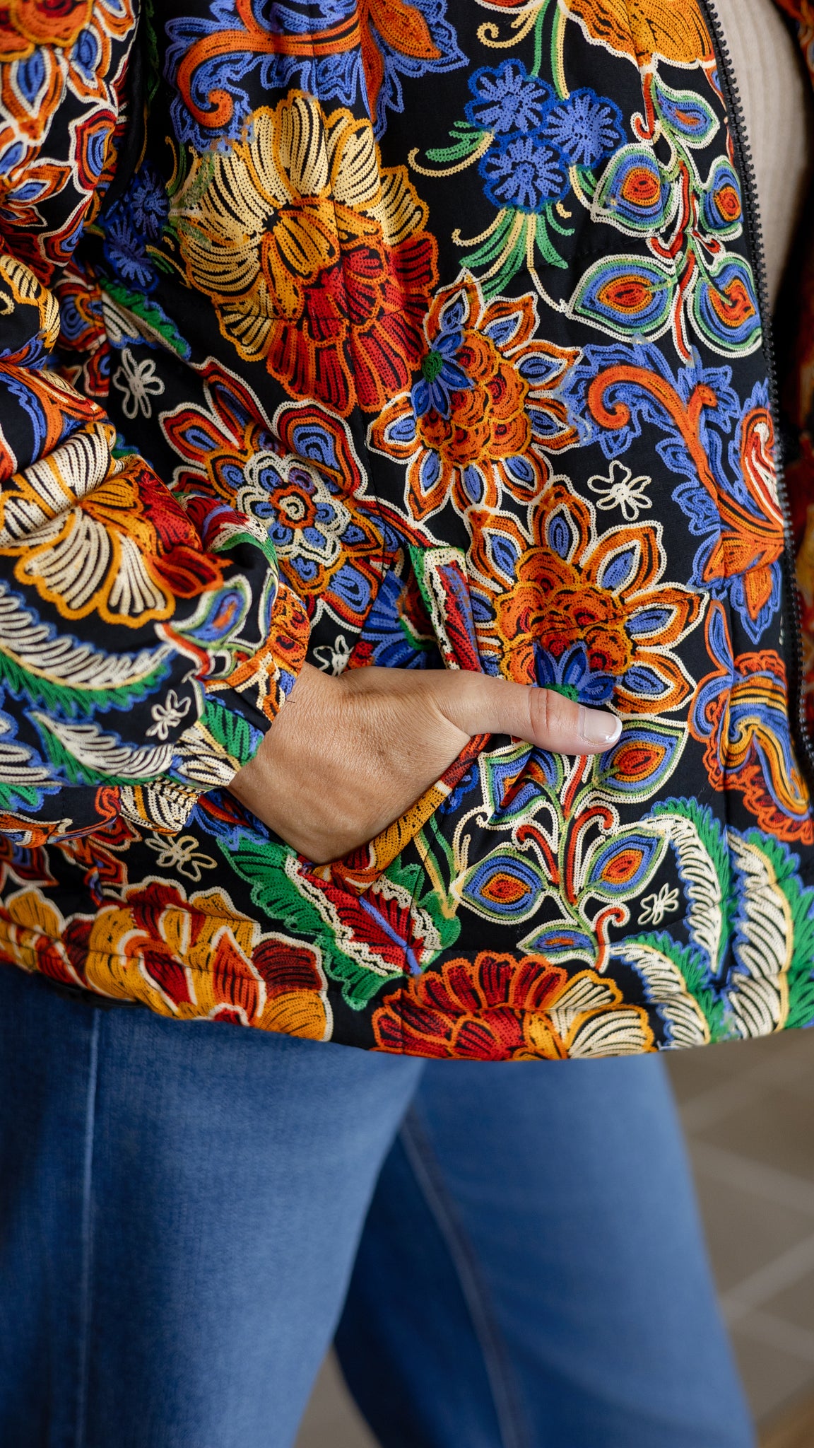 Emilia Bomber Jacket in Multi