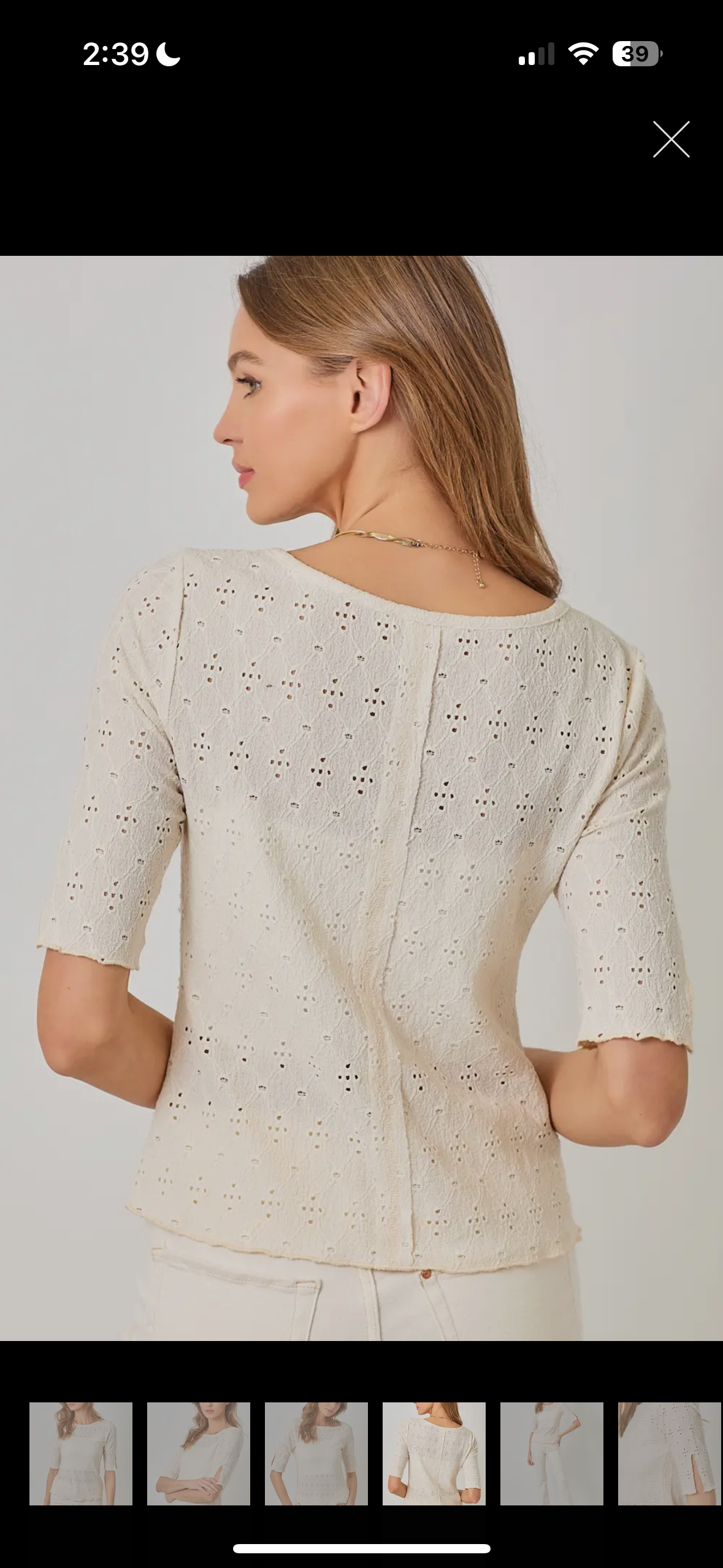 Marissah Boat Neck Lettuce Hem Top