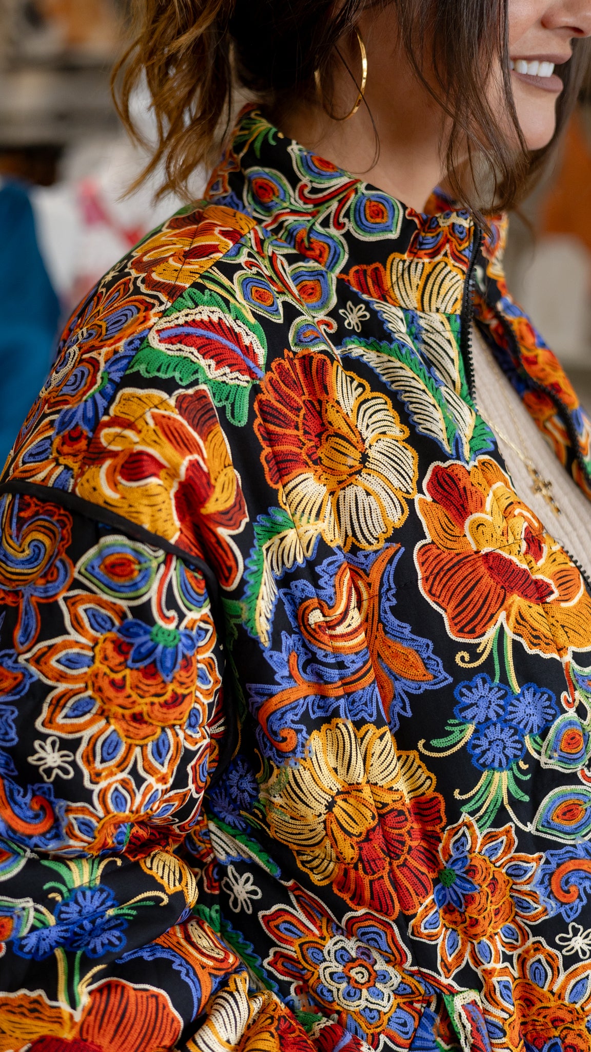 Emilia Bomber Jacket in Multi