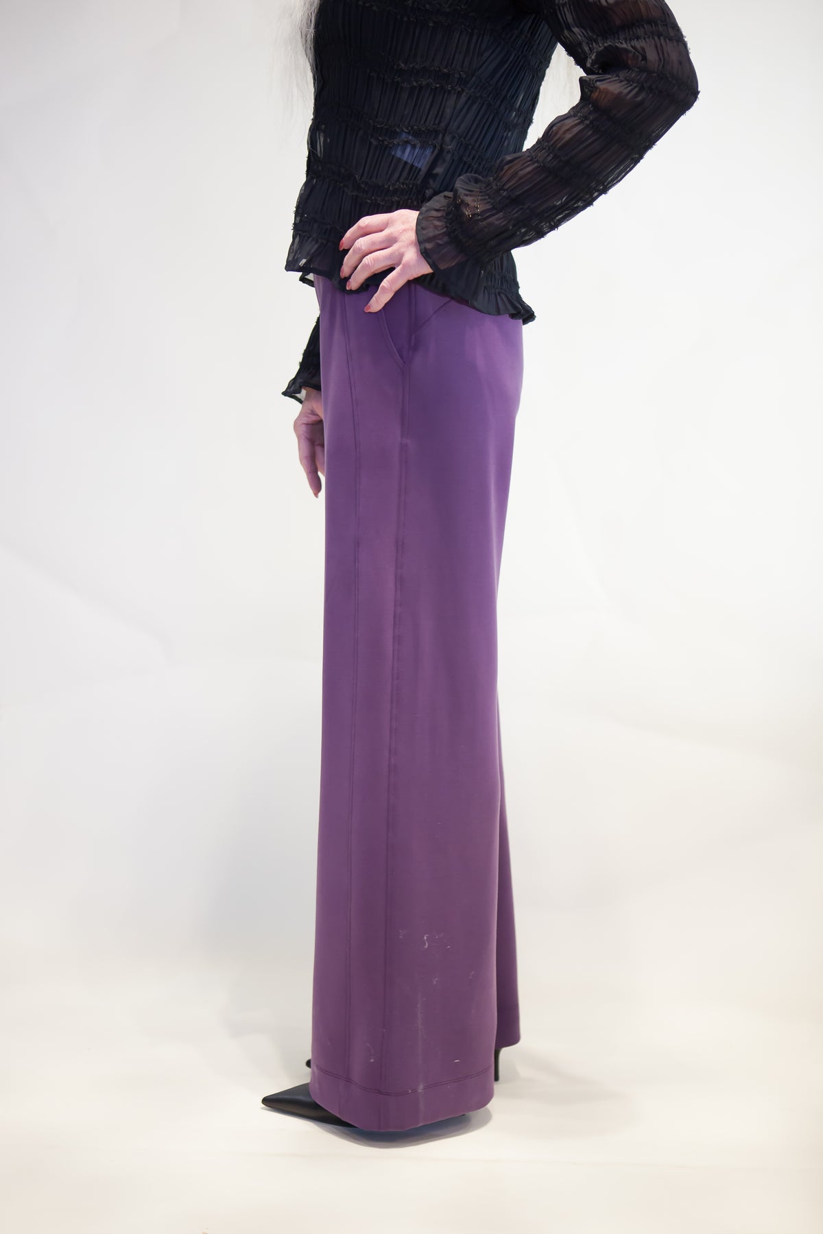 Sofie Plum Wide Leg Set