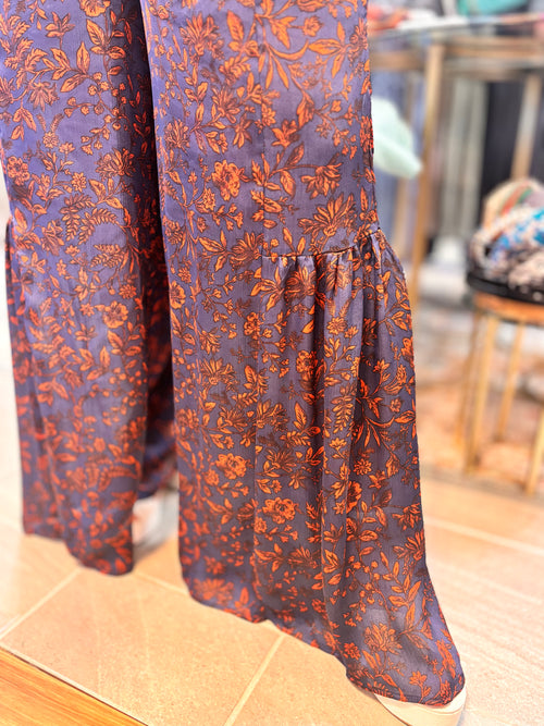 Alane Easel Wide Leg Floral Pants