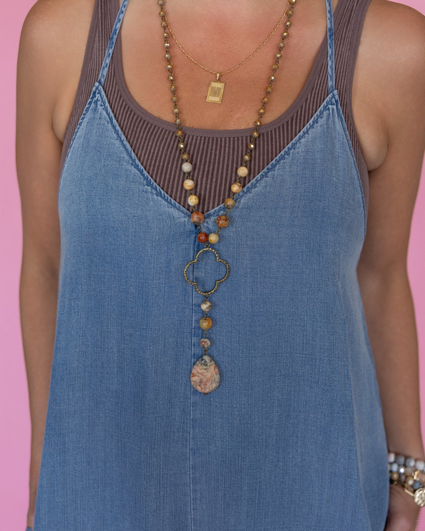 V-Neck Cami Washed Wide-Leg Jumpsuit