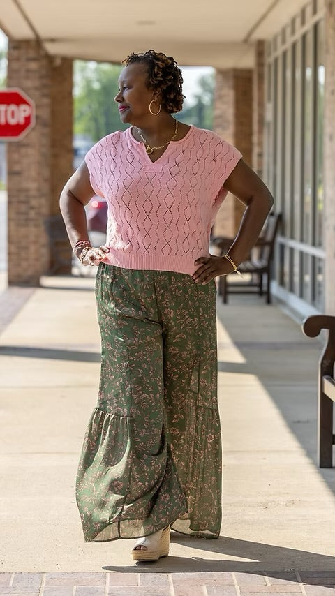 Easel Lana Wide Leg Pants