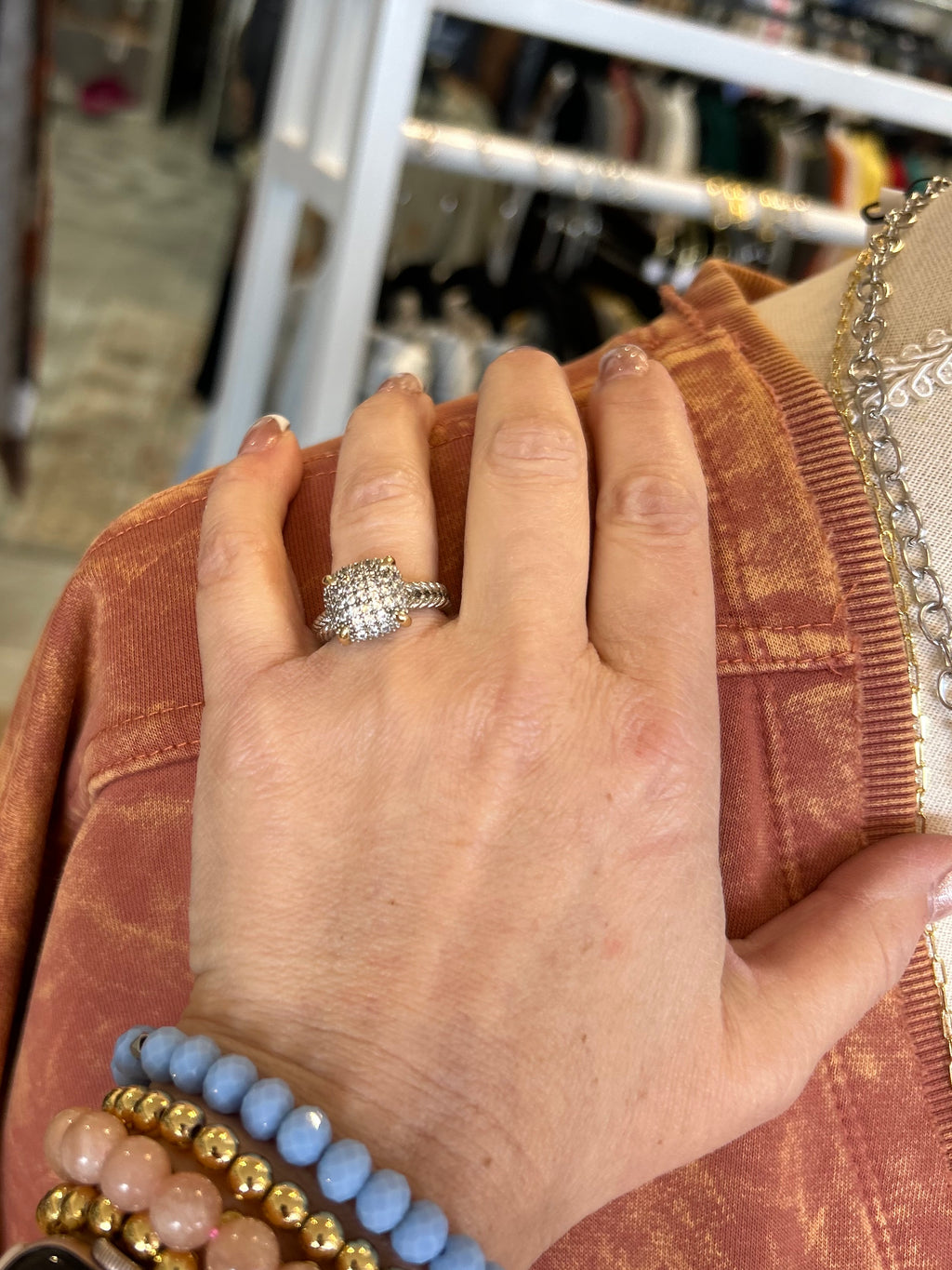 Designer Vibe Pave Ring