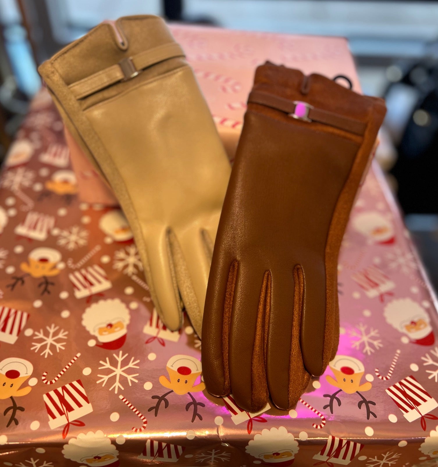 Esmeralda Buckle Front Fleece Lined Gloves