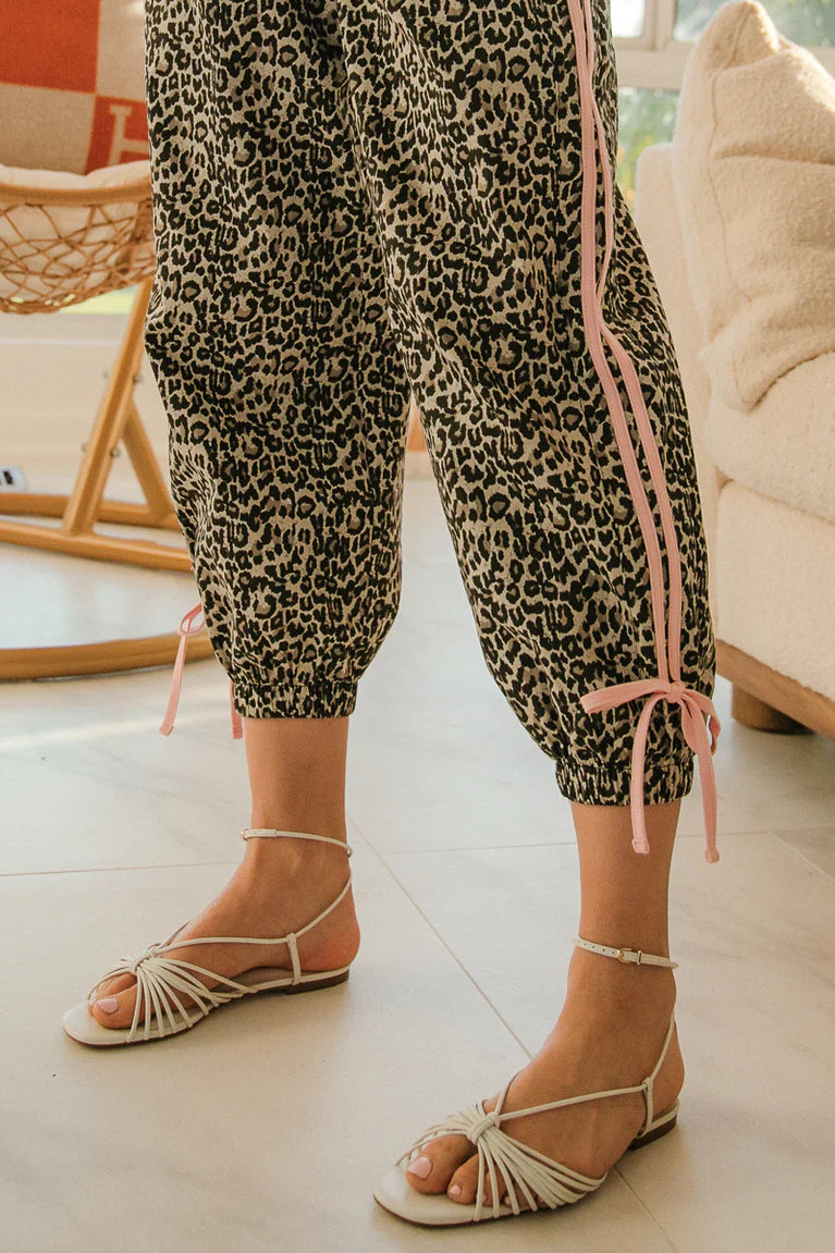 Cassidy Leopard Pants w/ Details
