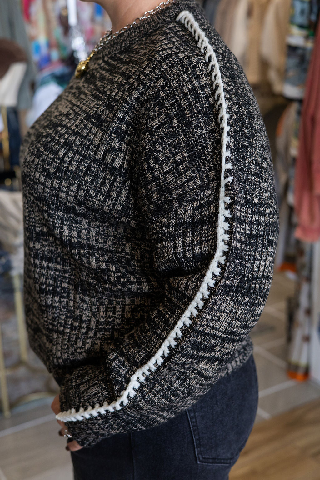 Jenna Whipstitch Sweater