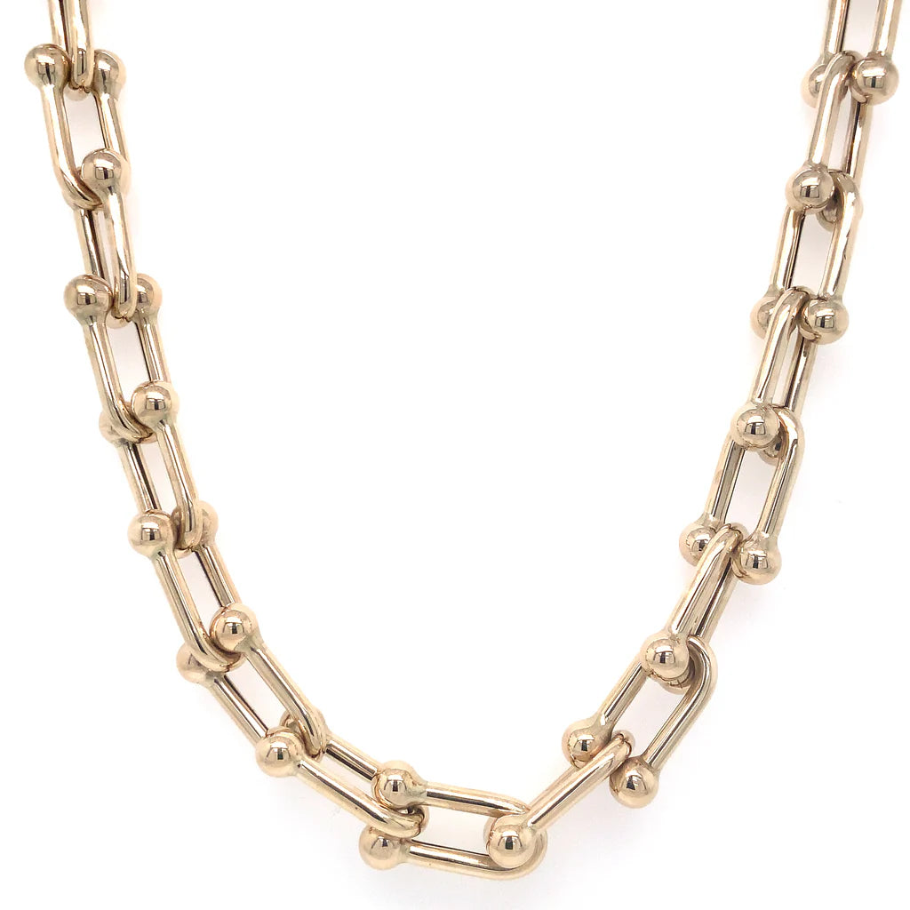 Beaded Paperclip Chain Necklace