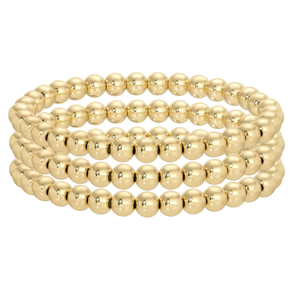 Large Bead Stretch Bracelet