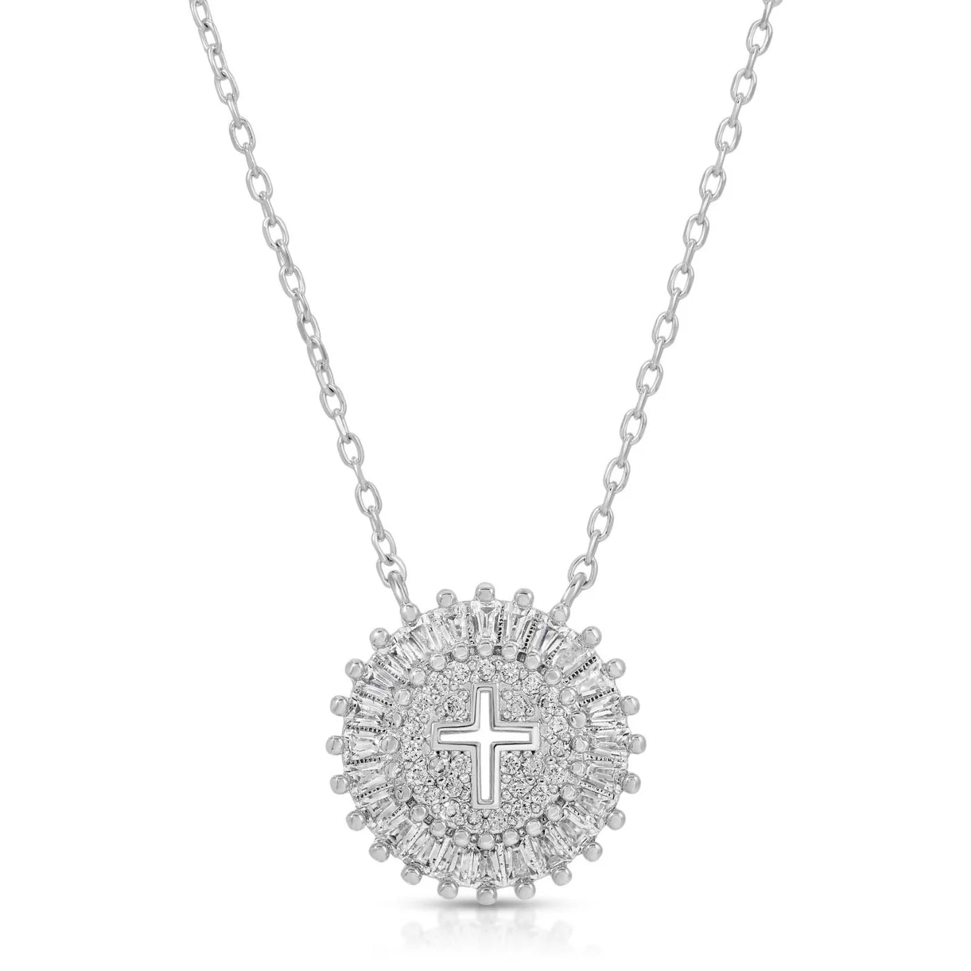 Shimmering Cross Necklace