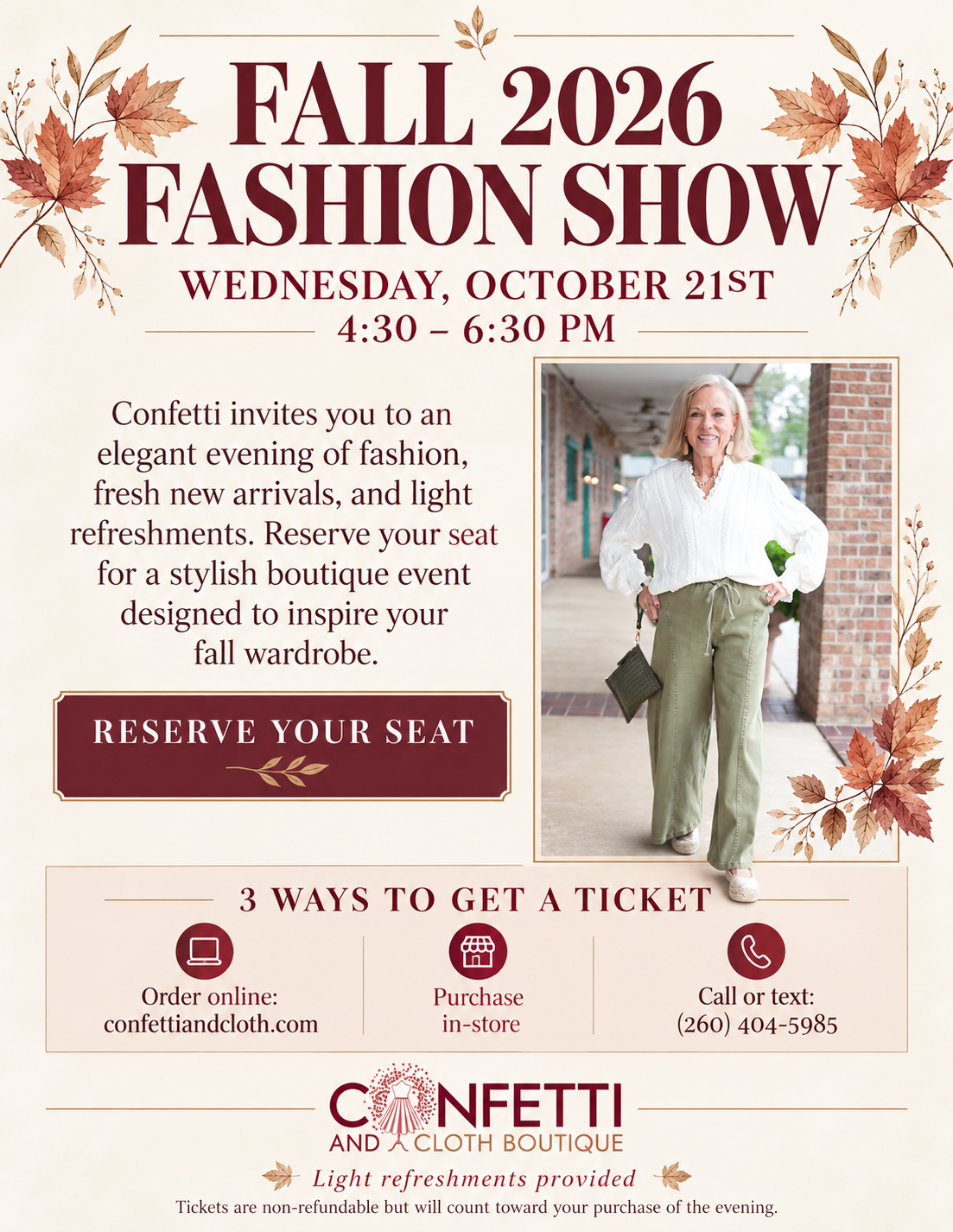 Fall 2026 Fashion Show Ticket
