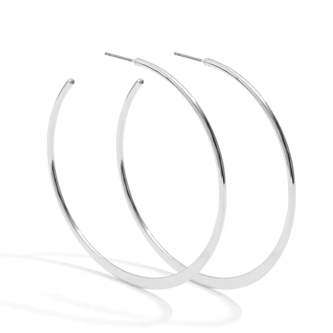 Splendid Iris Large Delicate Hoops