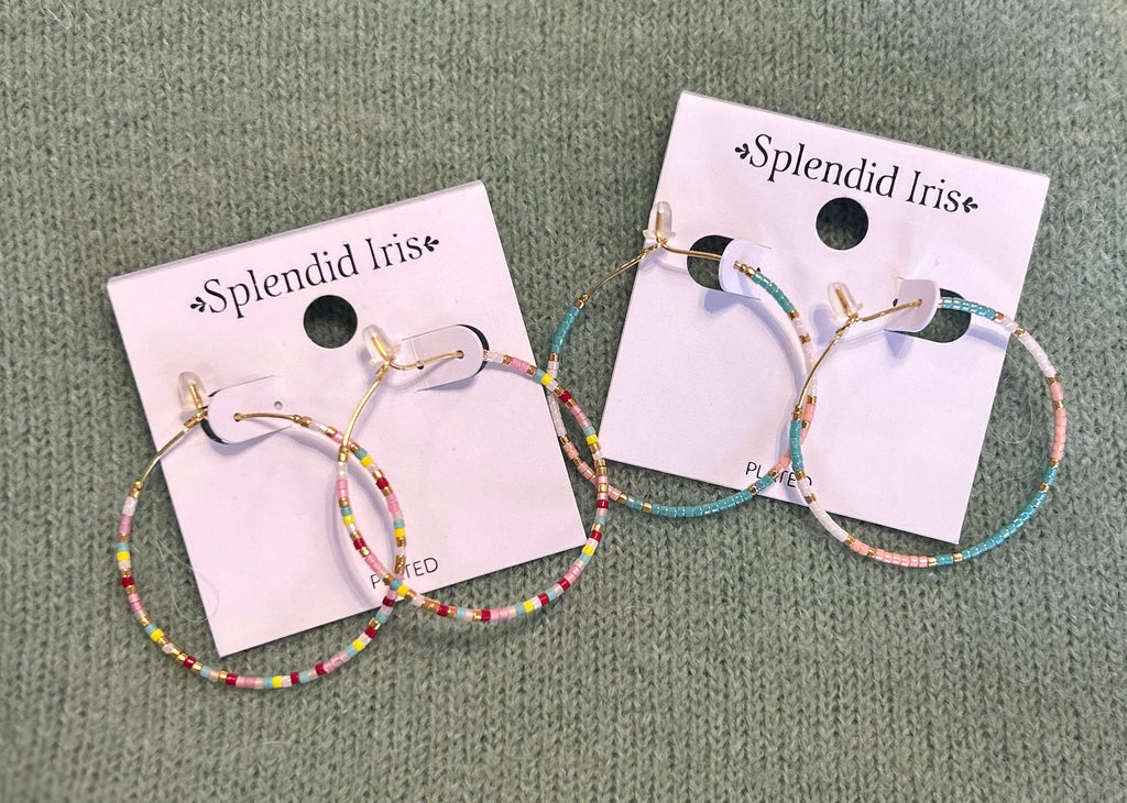 Delica Hoop Earrings