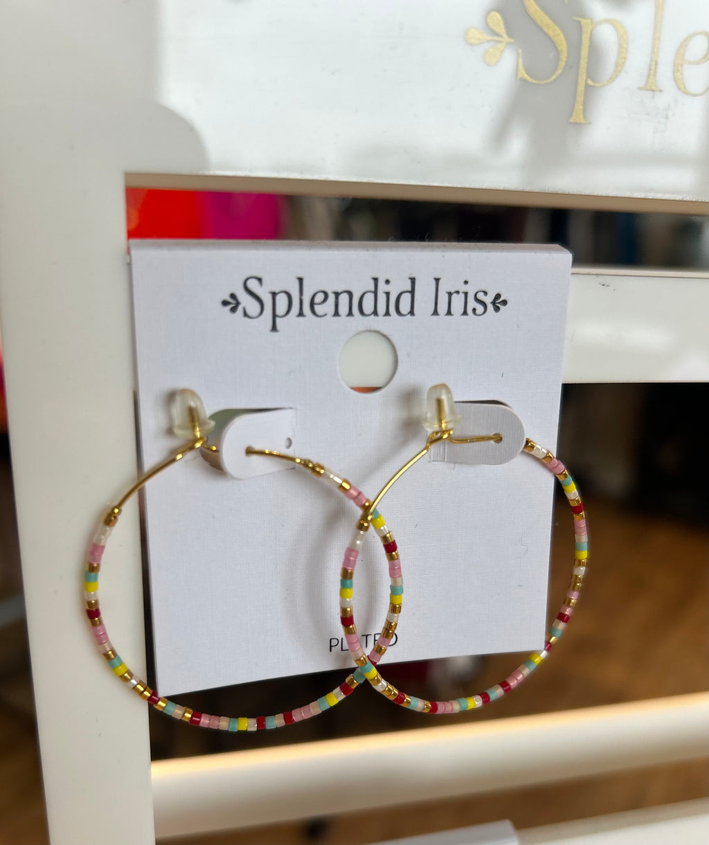 Delica Hoop Earrings