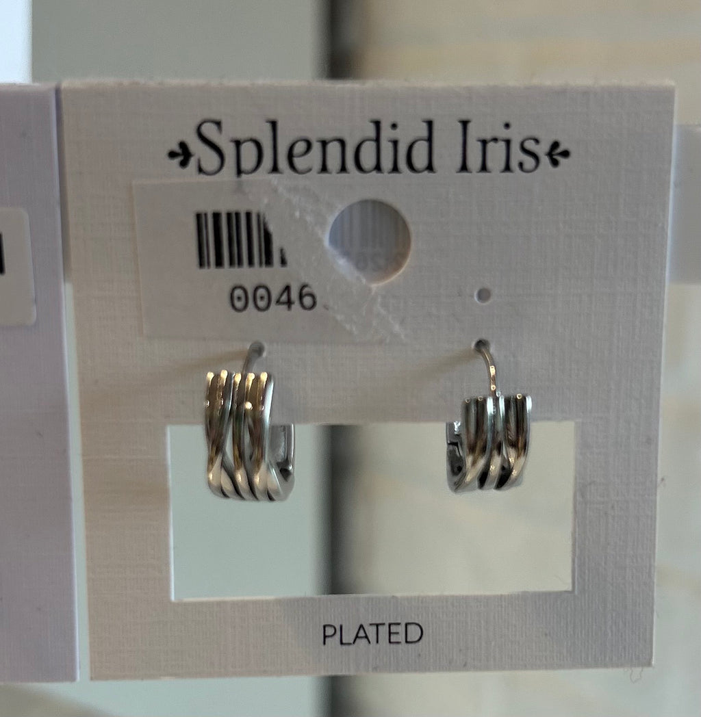 Splendid Iris Small Billow Earrings