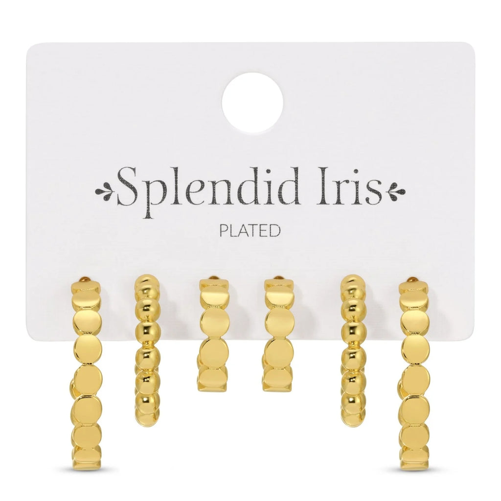 splendid Iris- Assorted Dot Hoops