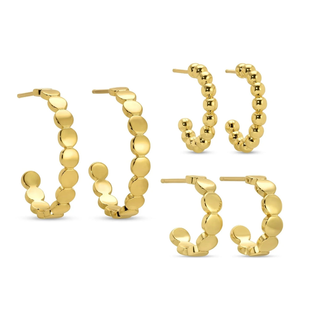splendid Iris- Assorted Dot Hoops