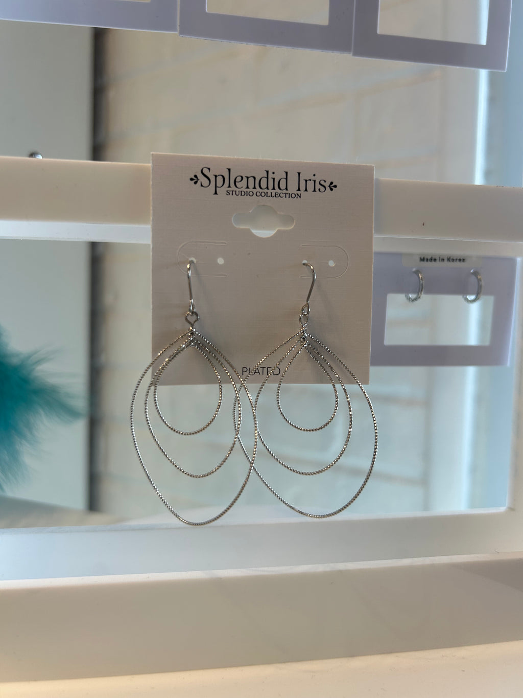 Splendid Iris Twisted Dangle Earring