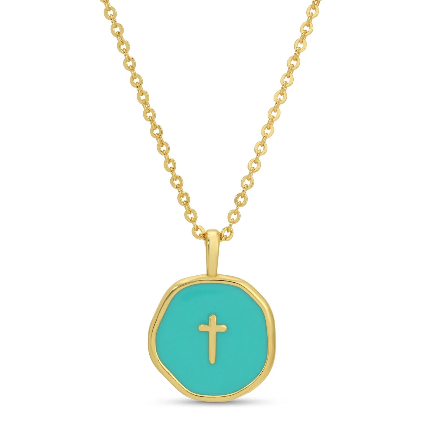 Round Cross Pendant