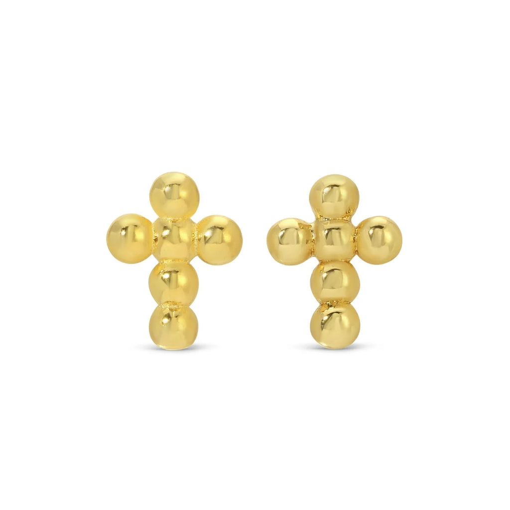 Petite Dot Cross Studs