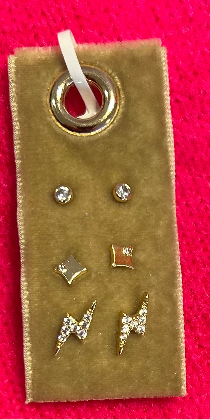 Lightning Bolt Stud Gift Set