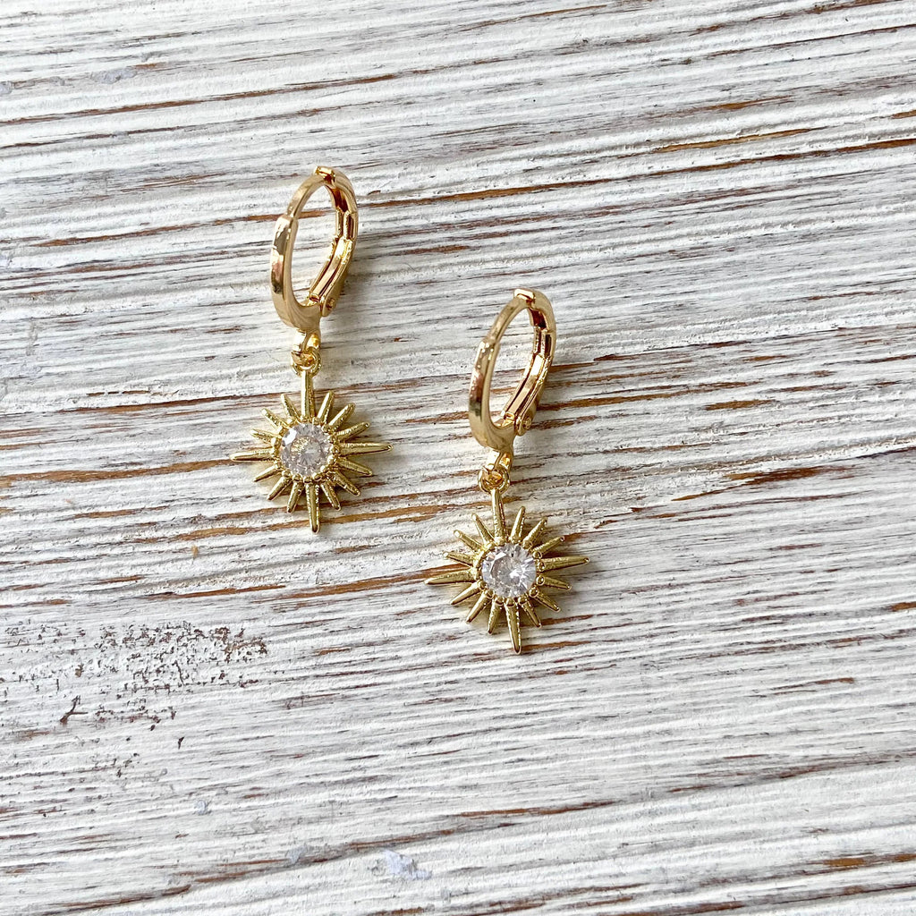 Crystal Sun Earrings
