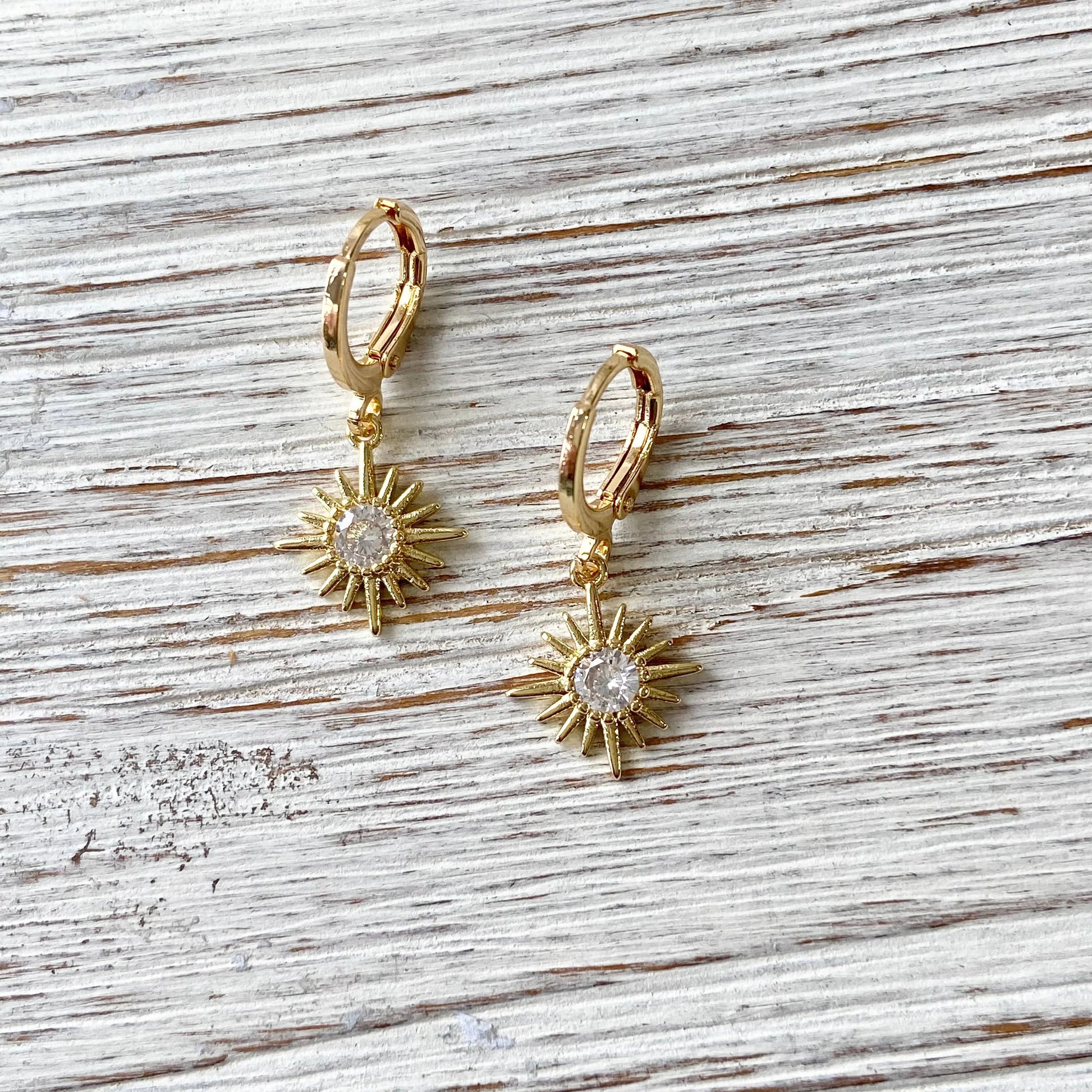 Crystal Sun Earrings