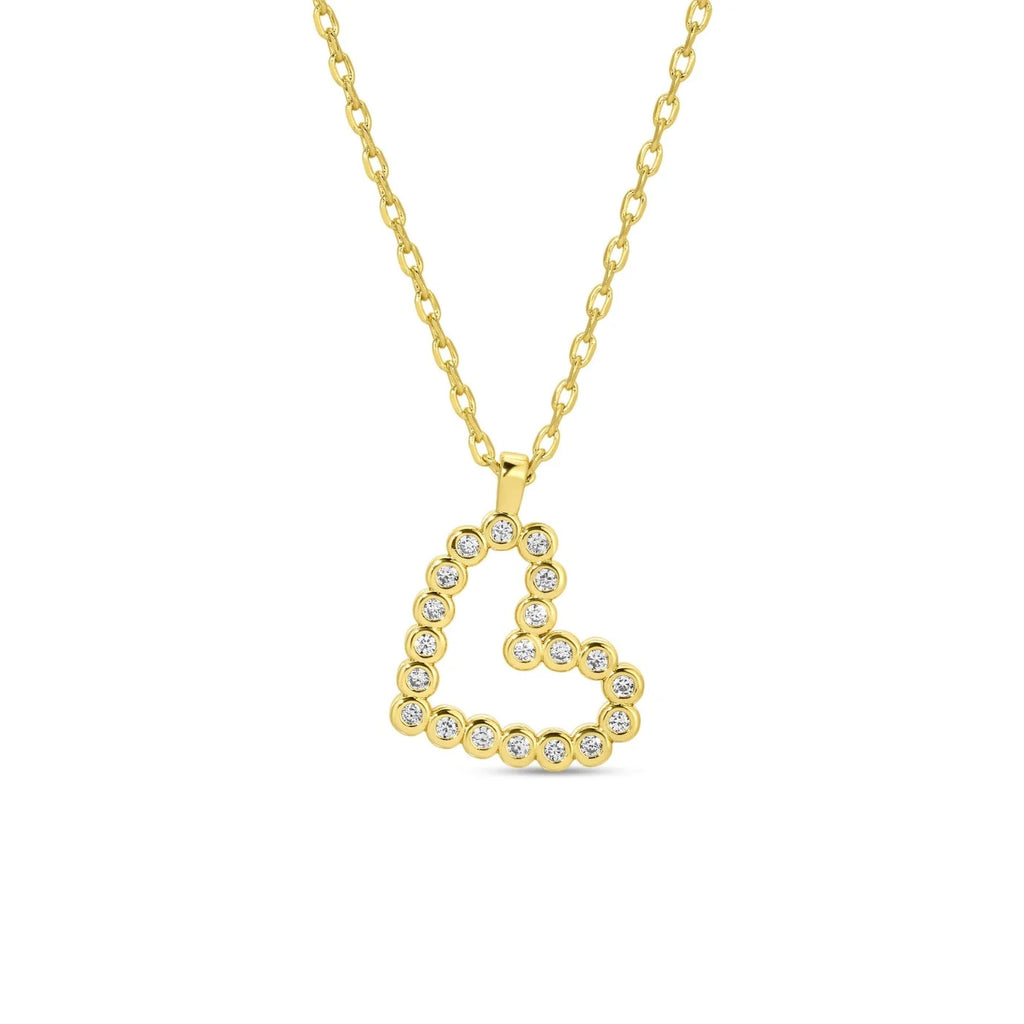 CZ Heart Pendant