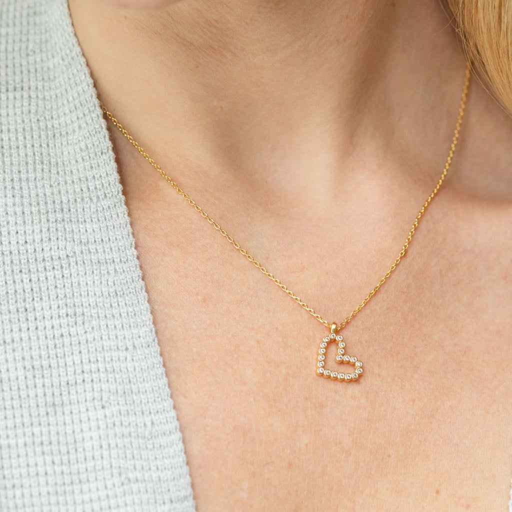CZ Heart Pendant