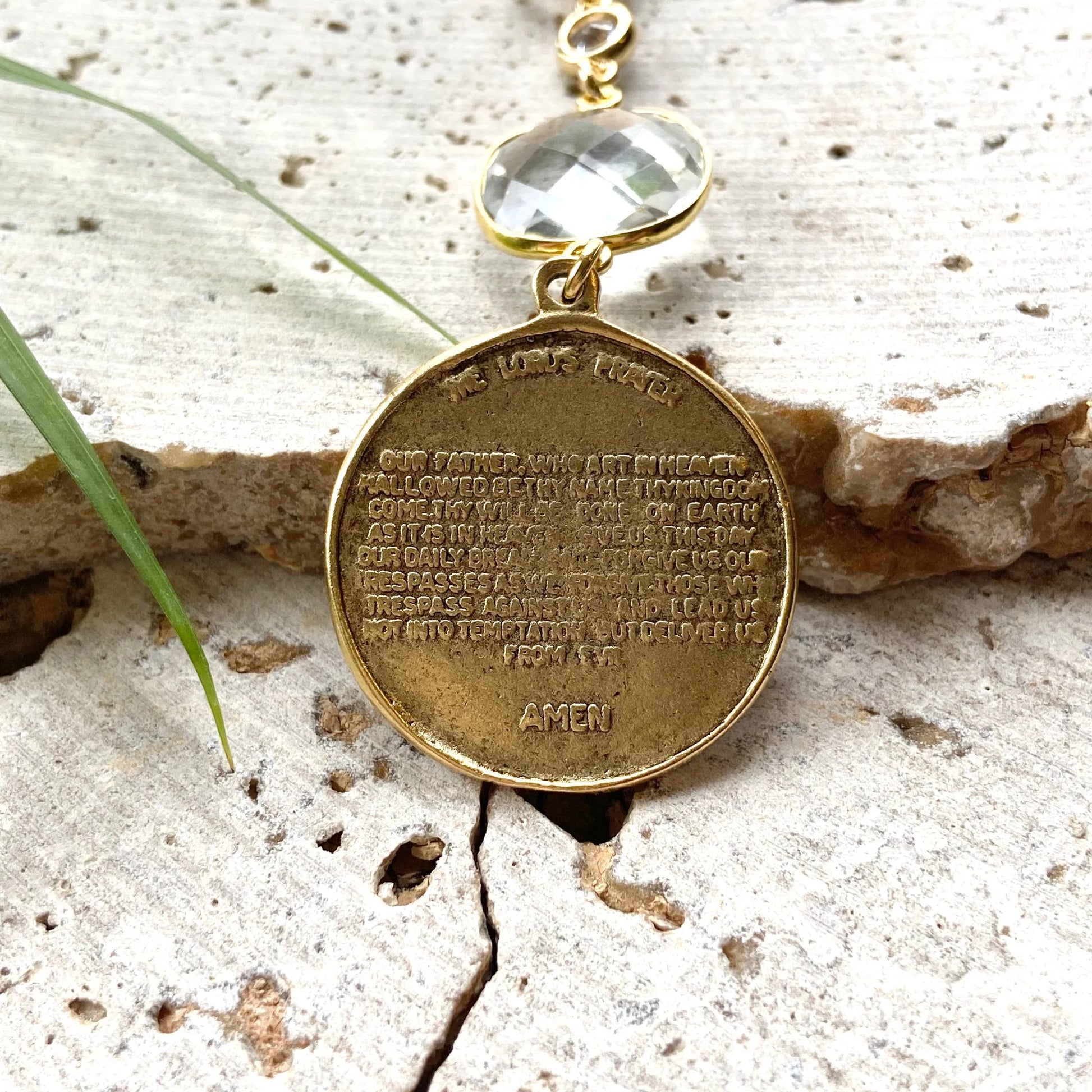 Lord’s Prayer Vintage Necklace