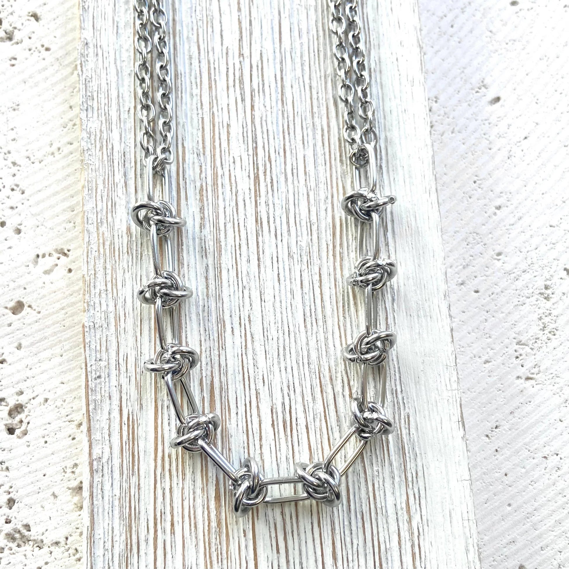 Edgy Link Chain Layering Necklace