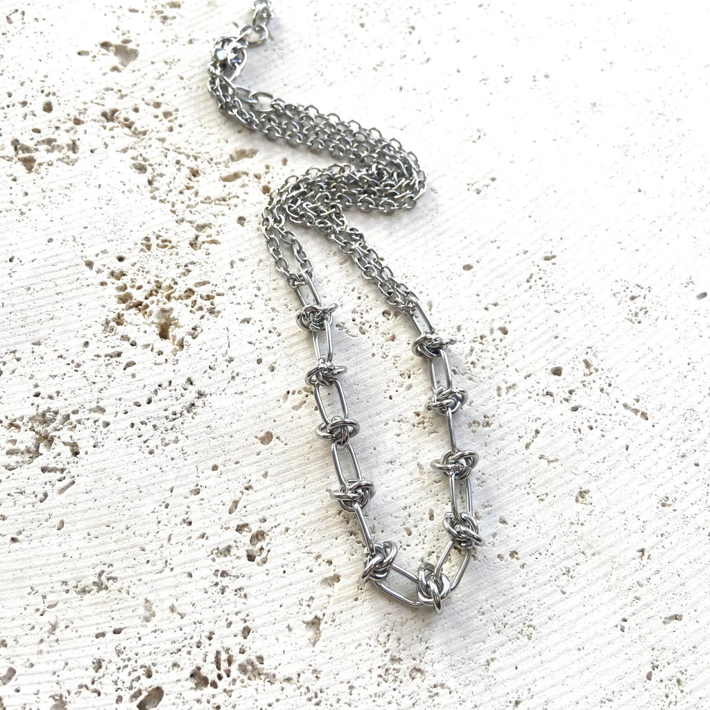 Edgy Link Chain Layering Necklace