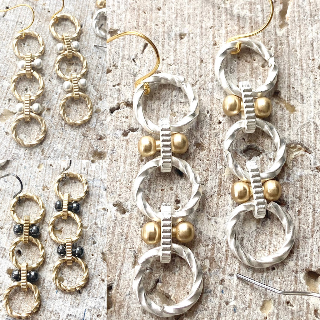 Matte Metal Boutique Earring