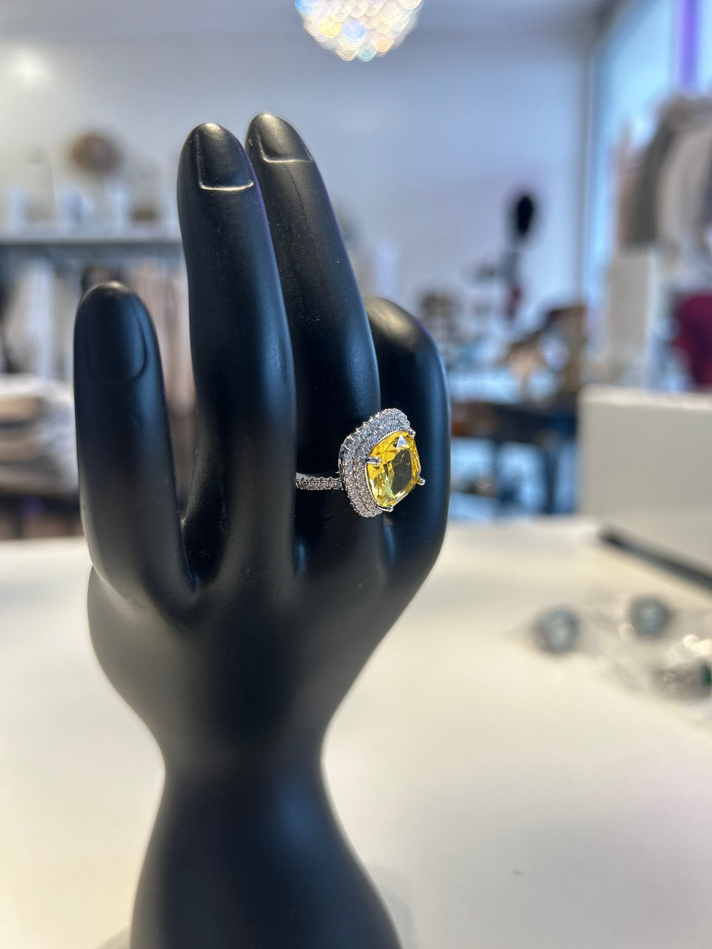 The Shape Shifter Ring- Canary Yellow