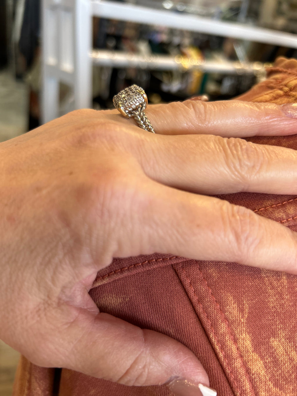 Designer Vibe Pave Ring