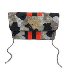 Beaded Honey Bee Clutch