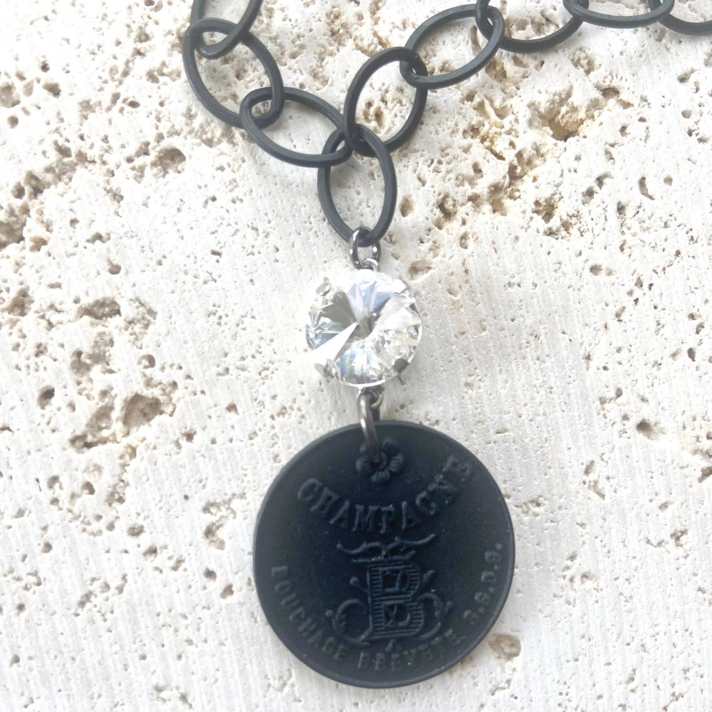 Champagne French Coin Necklace