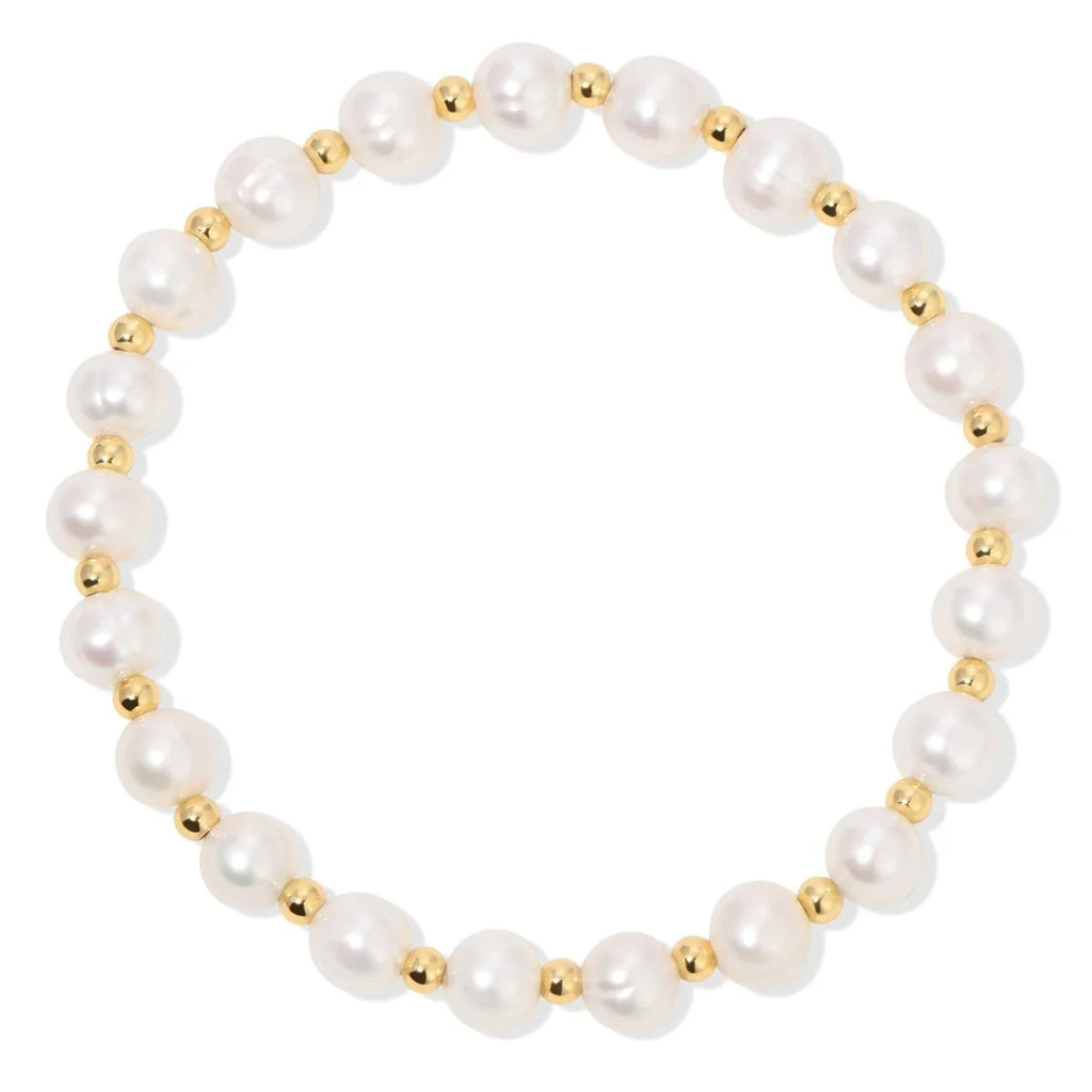 Pearls Please! Pearl and Bead Stretch Bracelet