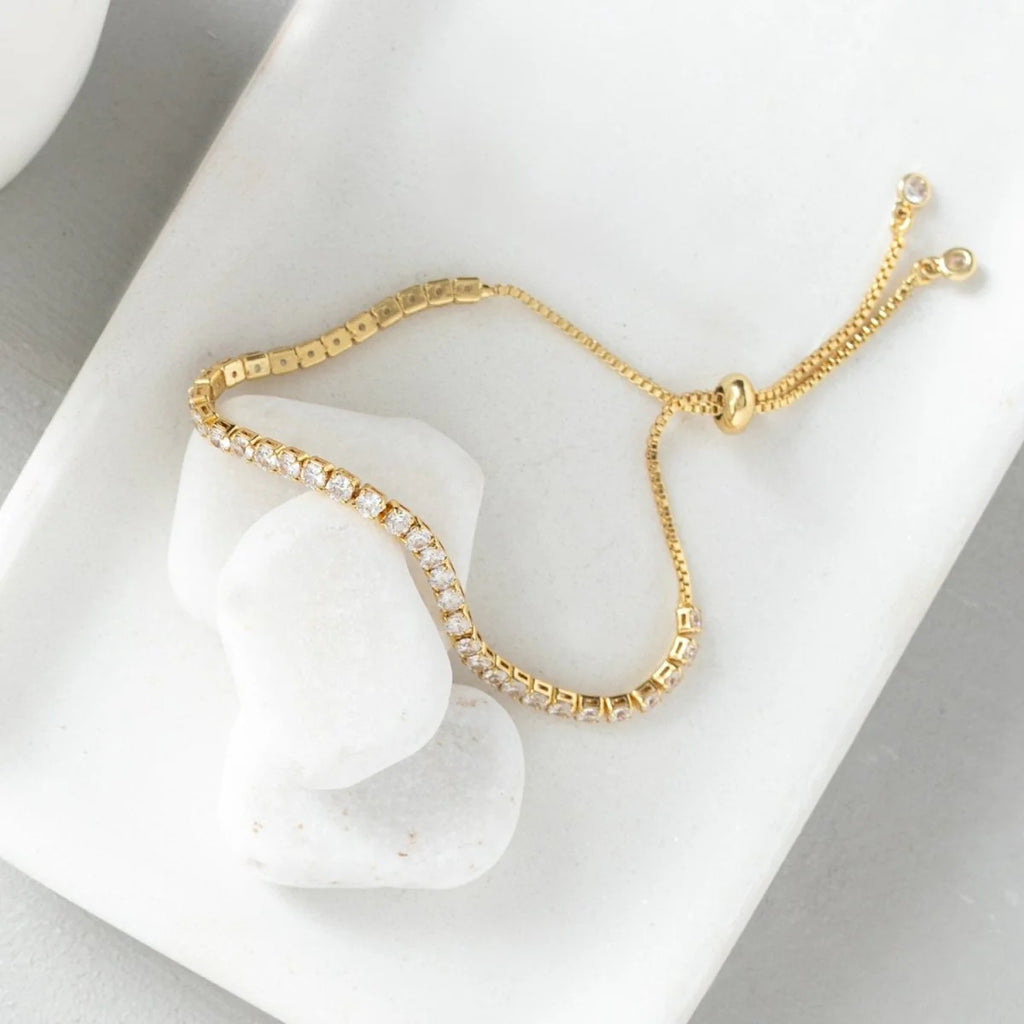 Faux Diamond Tennis Bracelet