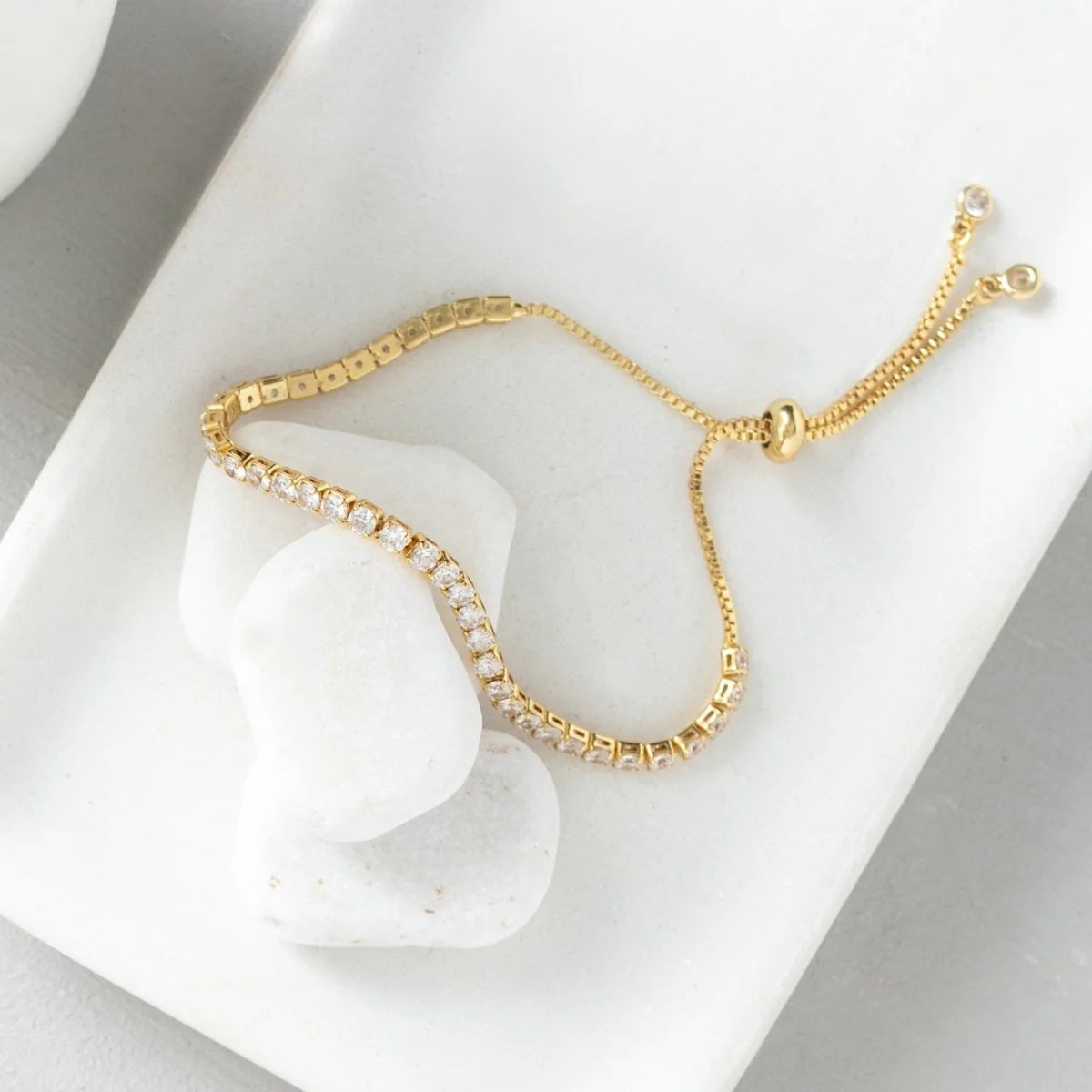 Faux Diamond Tennis Bracelet