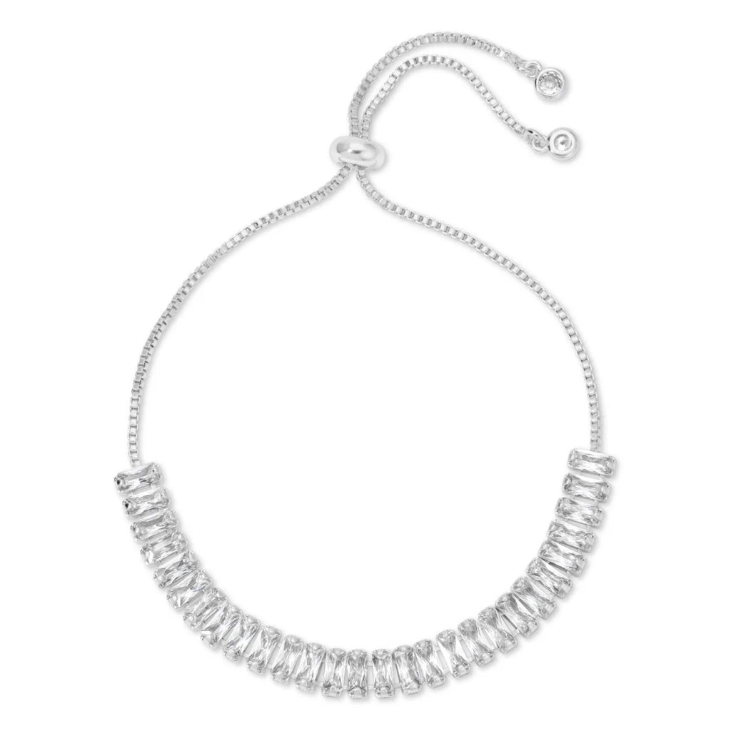 Baguette Faux Diamond Pulley Bracelet