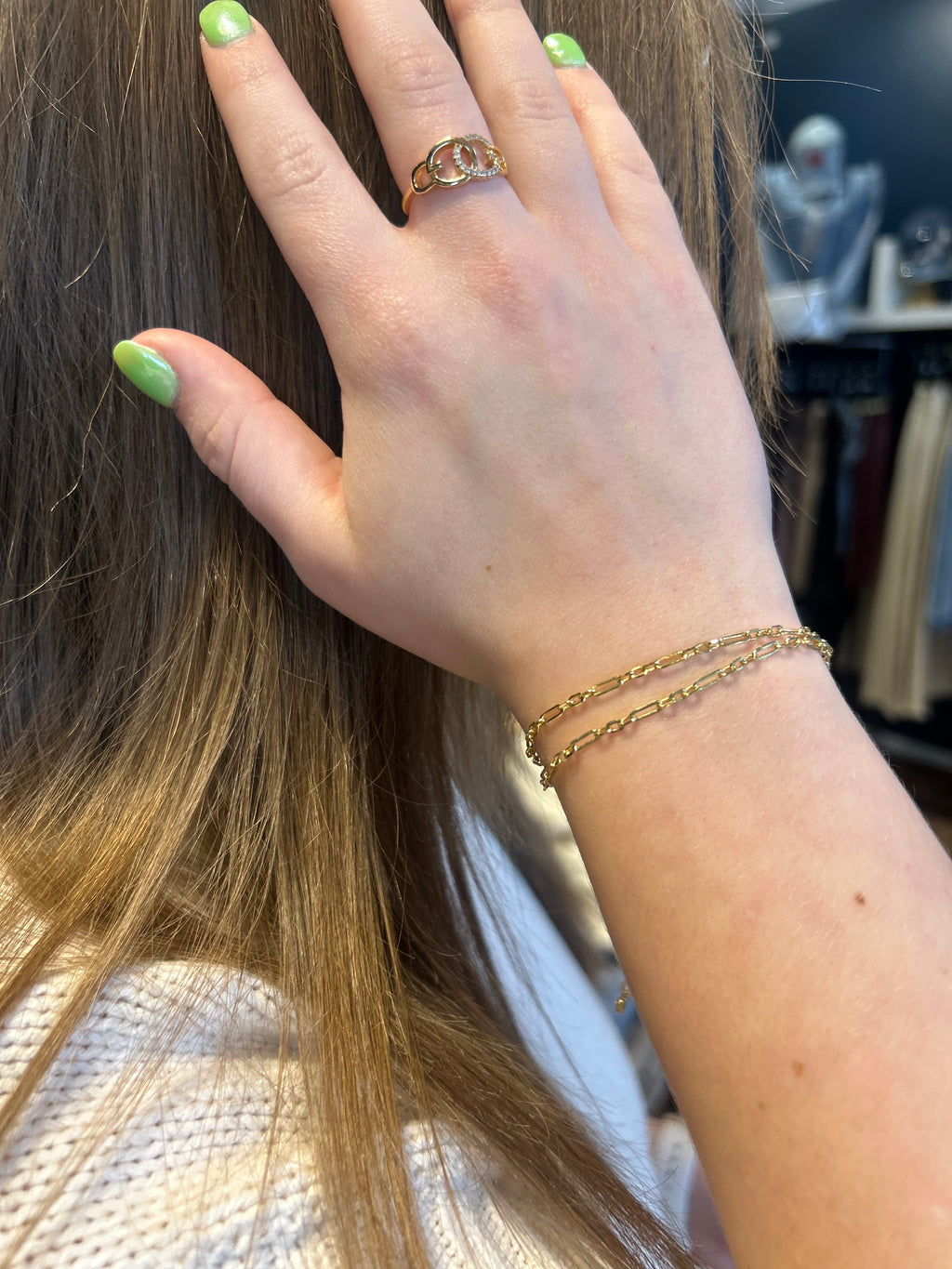 Paperclip Chain Pulley Bracelet