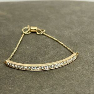 Faux Diamond Bar Bracelet