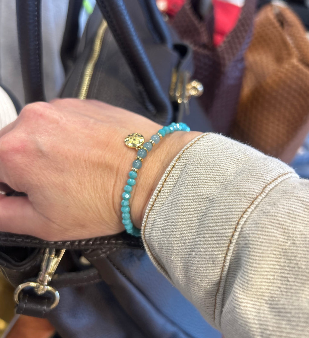 Freshwater Sand Dollar Pulley Bracelet