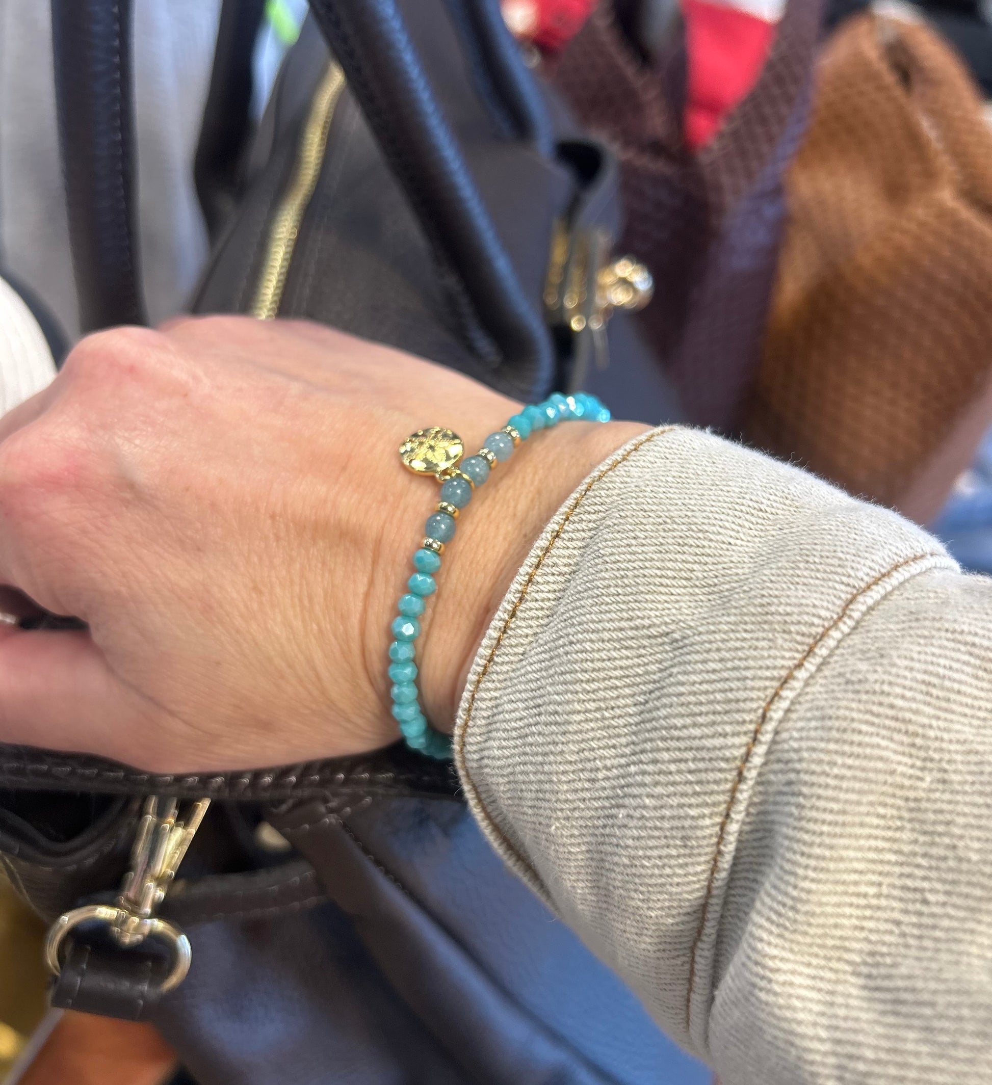Freshwater Sand Dollar Pulley Bracelet