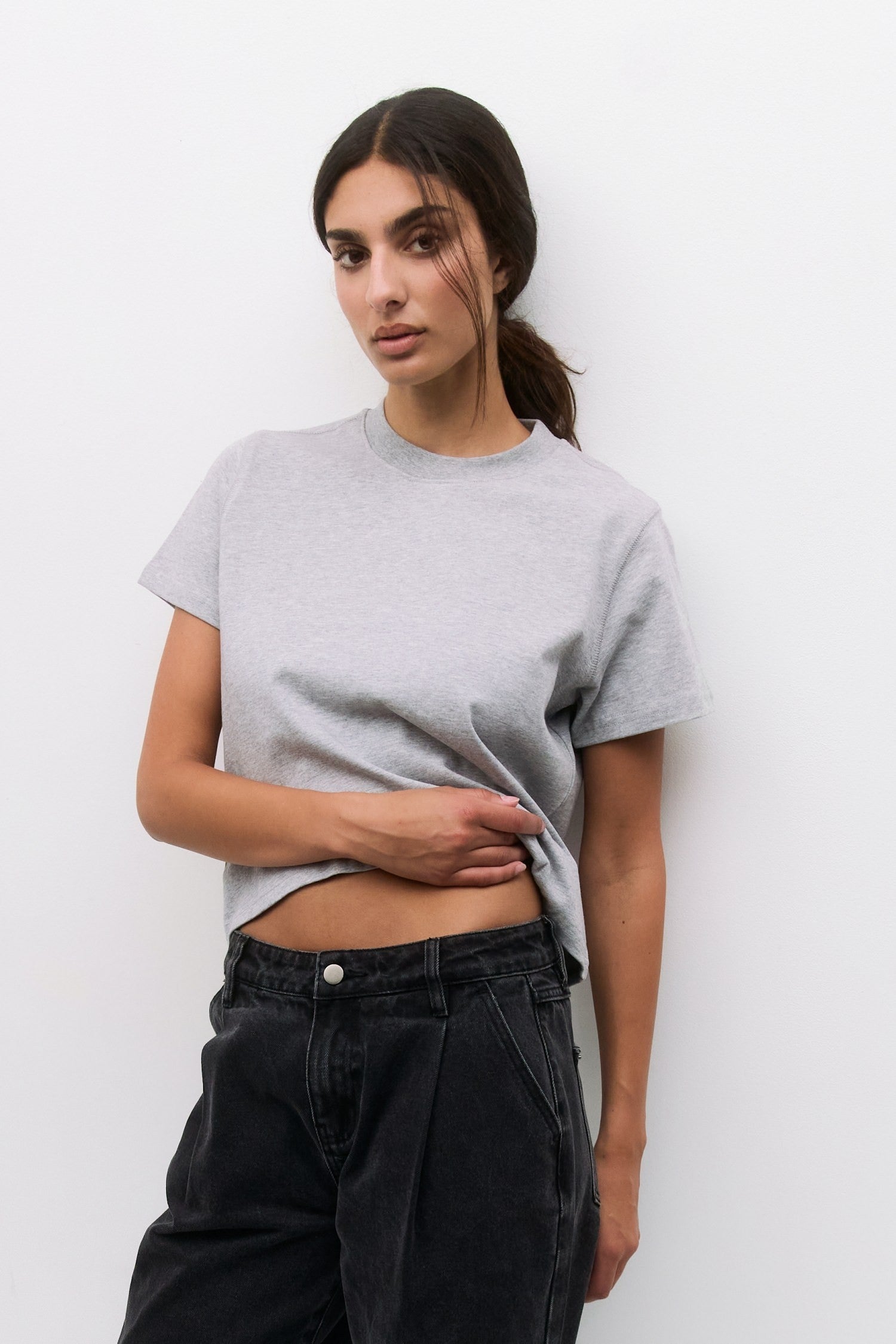 All Row Lanie Basic Tee Top