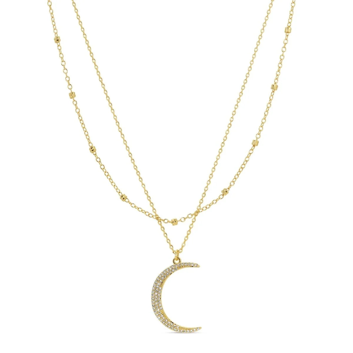 Layered Moon Necklace