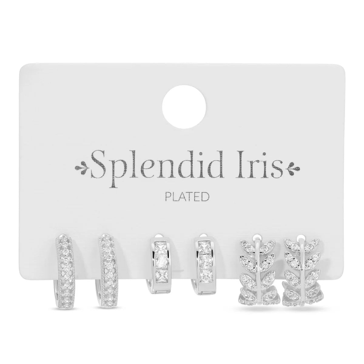 Splendid Iris Assorted Pave Huggies